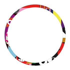 Bicycle Rims Stickers for Kids 12inches Decorative Colorful Graffiti Bike Wheels Rim Stickers Decals