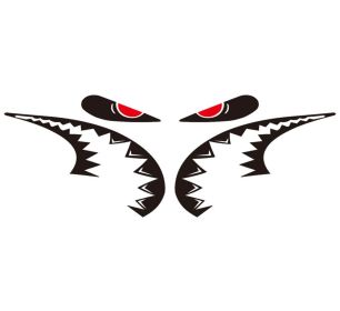 Cool Shark Sticker for Moto Bike Bicycle Laptop DIY Pink White Decorative Sticker Decal