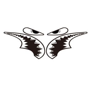Cool Shark Sticker for Moto Bike Bicycle Laptop DIY Decorative Sticker Decal