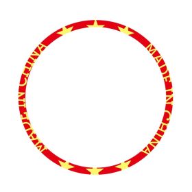 Bike Stickers 12 inches Chinese Red Bicycle Cycling Wheel Rims Stickers Decal