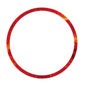 Bike Bicycle Rims Stickers 12 inches Decorative Bike Wheels Rim Stickers Decals - Red Starry Sky