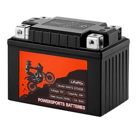 VEVOR Motorcycle Battery 12V 2Ah YTX5L-BS High Performance Powersports Battery