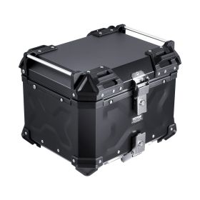 55L Motorcycle Top Case Universal Motorbike Tail Box with Leather Lining