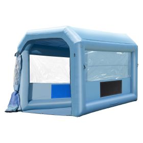 VEVOR Inflatable Paint Booth, 13.1 x 9.8 x 9 ft Inflatable Spray Booth, with 750W Powerful Blower and Air Filter System