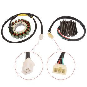 Stator and Regulator Rectifier for Yamaha V Star 650 XVS650A Classic 2001-2003