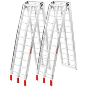 Aluminum Ramp 1500 LBS Foldable Loading Ramps for Pickup Trucks Bed 2 PCS