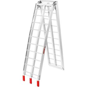 VEVOR Motorcycle Ramps, 750lbs Folding Loading Ramps for Pickup Trucks Bed, Trailers Ramp with Load Straps for Motorcycle, Dirt Bike, UTV, Lawn M (Default: Default)